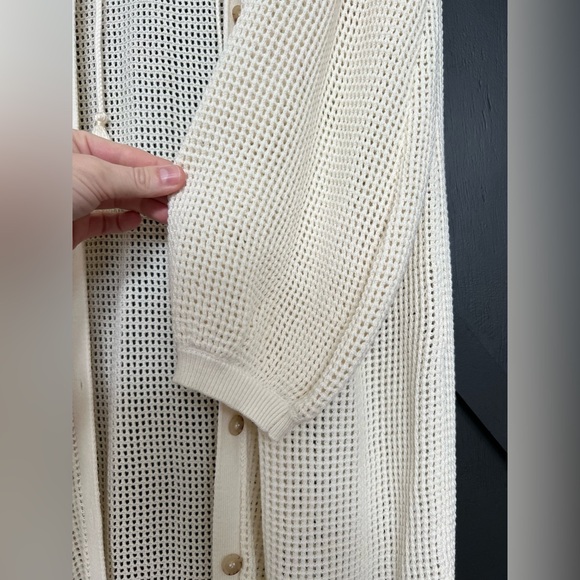 NWT Frame Crochet Midi Kaftan in Cream, Size Medium - Picture 13 of 15